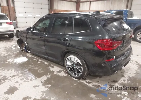 2021 BMW X3 M z USA, uszkodzony, nr VIN 5YMTS0C09M9F84512